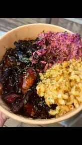 Delicious Caribbean dinner at @jenjens_caribbean_kitchen in Wakefield, perfect for family takeout.