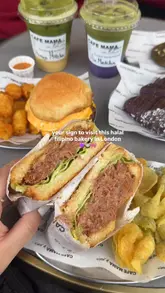 Delicious Filipino treats at Cafe Mama Sons in Kentish Town: ube mochi croissant, longanisa burger, and more!
