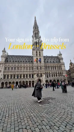Enjoying iconic sights and delicious treats in Brussels on a day trip from London via Eurostar.