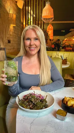 Guests enjoying Moku’s new set menu, featuring delicious Asian-Latin fusion dishes and dog-friendly ambiance.