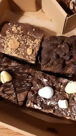 'Tasty gluten-free and dairy-free brownies from @beakyblinders20 at Birmingham's @freefromevents festival this weekend.'
