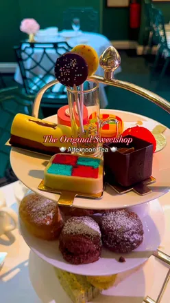 Delicious sweets and themed desserts at The Original Sweetshop Afternoon Tea in Chesterfield Mayfair, London.