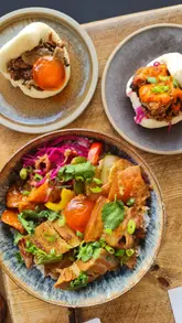Delicious bao buns and rice bowls at Tiger Bites Pig, a Taiwanese-inspired eatery in New Brighton.