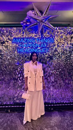 Group enjoying festive vibes and delicious food at Headingley Stadium Events, perfect for celebrations and gatherings.