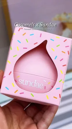 Delicious desserts and skincare at Cocomelt London, featuring Sundae Body Whip moisturisers and soft serve treats.