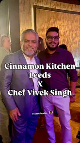 Vibrant dishes at Cinnamon Kitchen Leeds, featuring Indian cuisine and seasonal British ingredients in an art-deco setting.