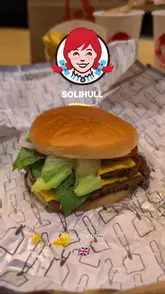 New Wendy's opening at Touchwood Shopping Centre, Solihull, showcasing delicious burgers and chocolate frosties.