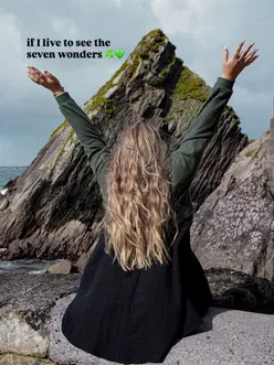 Two Celtic wonders gazing at each other at Dunquin Pier, Dingle Peninsula, Co Kerry, Ireland.