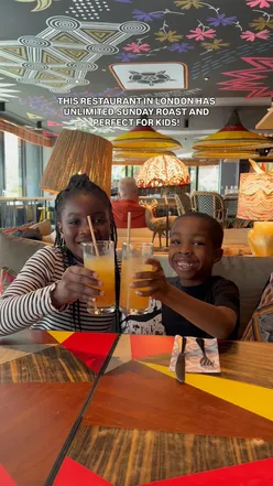 Family dining at Mama Shelter London with kids’ menus and bottomless Sunday roast. Fun arcade games included!