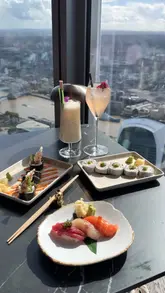Elevated dining at Lucky Cat, Gordon Ramsay's Asian-inspired restaurant in Bishopsgate with stunning city views.