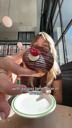 Charming bakery Corner Shop 180 in London with pastries from Population Bakery and a vibrant New York-inspired atmosphere.