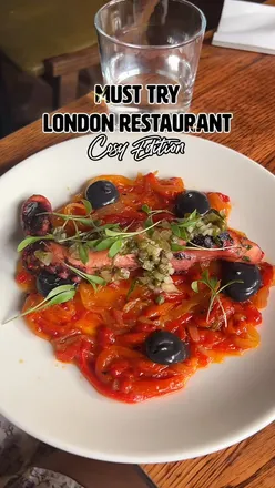 Evening at a 2 AA Rosette Tapas bar in Soho, enjoying a Head Chef's tasting menu with wine and friends.