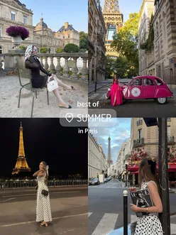 Memorable summer in Paris with iconic landmarks, baguettes, and sunshine