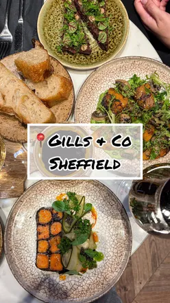 Diners enjoying small plates and wine at Gills & Co, a top-rated wine bar in Sheffield with an inclusive menu.