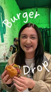 Delicious smash burger and loaded fries from Burger Drop in Middlesbrough, showcasing juicy beef and crispy chicken toppings.