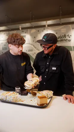 Family-owned Bristol sandwich shop offers stacked sarnies, now in London, exclusive 20% off on Uber Eats. #sandwich