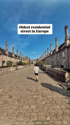 Vicars' Close in Wells, Somerset: Europe's oldest residential street, featuring 14th-century architecture and historic charm.