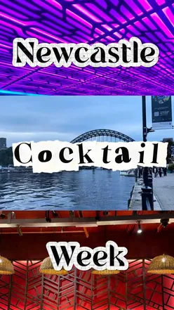 Group enjoying vibrant cocktails during Newcastle Cocktail Week at various local bars, showcasing unique drink offerings.