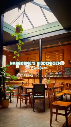 Cozy autumn brunch at The Courtyard with porridge, pumpkin spice latte, and community vibes in Harborne, Birmingham.