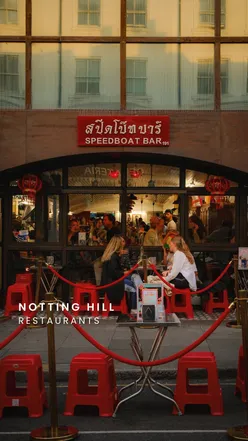 Delicious dishes from Notting Hill restaurants, showcasing diverse cuisines including Ukrainian and Detroit-style pizza.