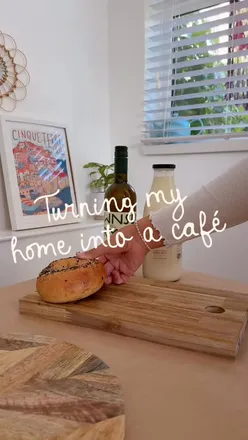 Brunch setup at home with everything bagels, smoked salmon, cookies, and fresh coffee from Butter and Crust.