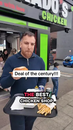 Half-price Spicy Chicken Burgers at Colorado's Chicken in Bolton, featuring a delicious dipped burger.