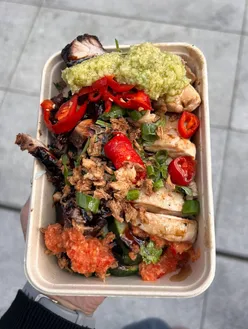 Delicious duck and pork combo from @riceguys in London, showcasing tasty Asian cuisine. #londoneats #foodie
