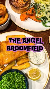 Enjoying a delicious sticky platter and homebaked chicken pie at The Angel pub in Broomfield, Chelmsford.