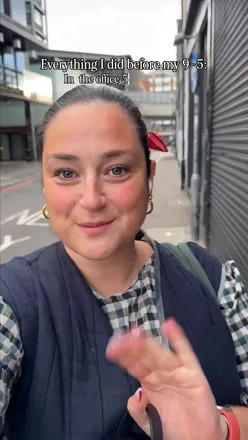 Morning routine vlog: Gym session, cycling commute, latte, and oats before office life in London.