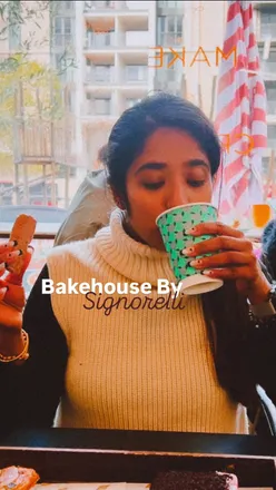 Cozy autumn vibes at Bakehouse by Signorelli with cinnamon croissants, hot chocolate, and festive brownies. 🍂🥐🎃