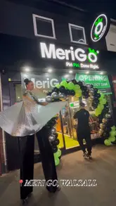 Guests enjoying lemon & herb chicken, burgers, and drinks at the grand opening of Merigo in Walsall.
