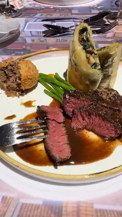 Guests enjoying a magical 3D dining experience at Le Petit Chef premiere, Hilton Metropole Hotel, Brighton.