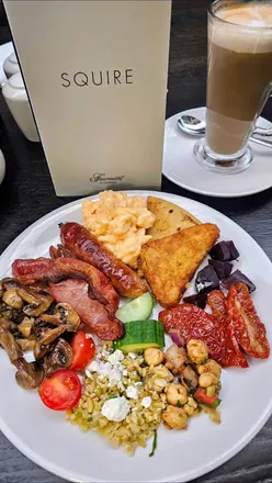 Morning breakfast spread at Squire, Fairmont St Andrews, showcasing delicious food and serene vibes.