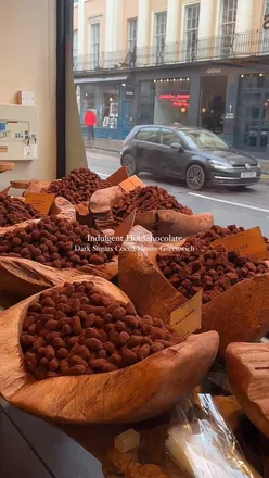 Indulgent hot chocolates and truffles at Dark Sugars Cocoa House, a chocolate lover's paradise in London.