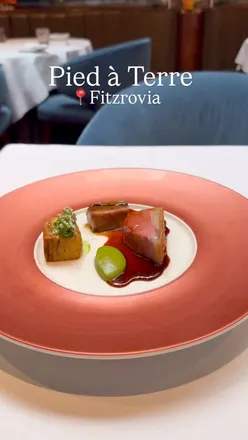 Delicious seven-course taster menu at Michelin-starred Pied à Terre in Fitzrovia, featuring seasonal ingredients and exquisite dishes.