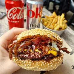 Birthday celebration with burgers at Black Bear Burger in Westfield London during a shopping trip.