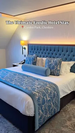 Dining experience at The Vines restaurant in Carden Park, Cheshire, featuring a beautifully curated tasting menu.