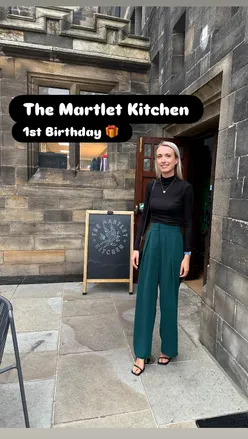 Five-course birthday celebration meal at The Martlet Kitchen, Rochdale Town Hall, featuring seafood, duck, and dessert.