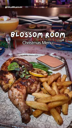 Festive celebration at Blossom Room MK with diverse menu options, running from Nov 18 to Dec 24 in Milton Keynes.