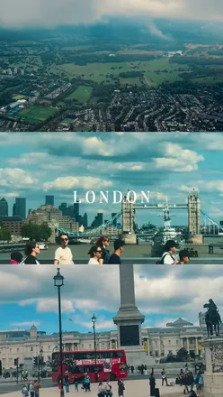 Charming London scene showcasing a cozy Sunday vibe with food and activities, inviting followers to engage in a poll.