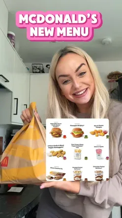 Pineapple burger at McDonald's; food blogger shares thoughts on the new menu in West Lothian.