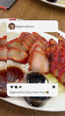 Delicious Ejoy roast meats served with steamed rice and Chinese cabbage, a healthier takeaway option in Liverpool.