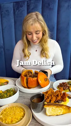 Stuffed pumpkin and vegan Caribbean dishes at Jam Delish, Islington, London—exciting new autumn menu launch!