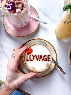Colorful brunch dishes and dreamy drinks at LOVAGE café, capturing the perfect weekend moment.