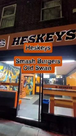 Delicious smash burgers and stir-fried Donner at Heskeys, located on Prescot Road, Old Swan, Liverpool.