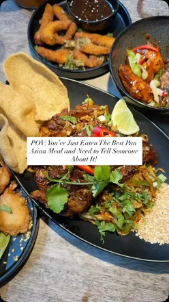 Delicious Pan-Asian dishes at Banana Tree, featuring kids eat free offers and 2 for 1 cocktails in London.