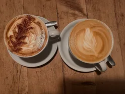 Coffee lovers enjoying pumpkin spice lattes and cappuccinos at Dil and Bear in Tynemouth.