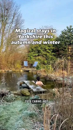 Cozy winter staycations in Yorkshire: wood cabin, Rose Cottage, and Forest View Lodge perfect for cold weekends away.