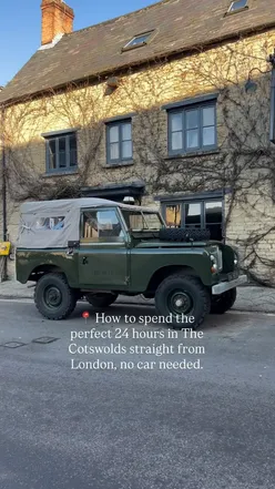 Countryside escape in the Cotswolds: Explore charming villages without a car, just a train ride from London.