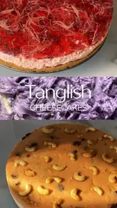 Homemade Tamil cheesecake recipe on display, showcasing delicious layers and vibrant toppings. #tamilfood #dessert